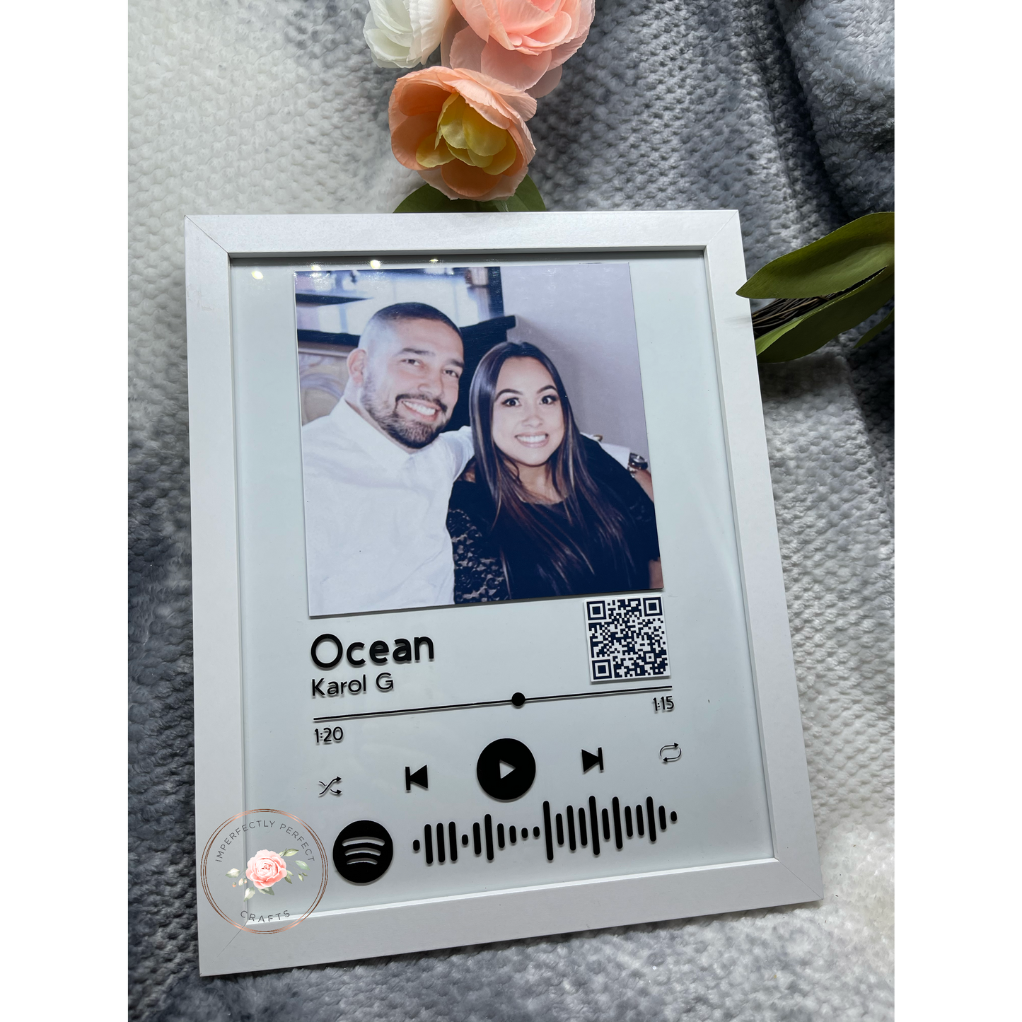 Customized Glass Music Frame with Code