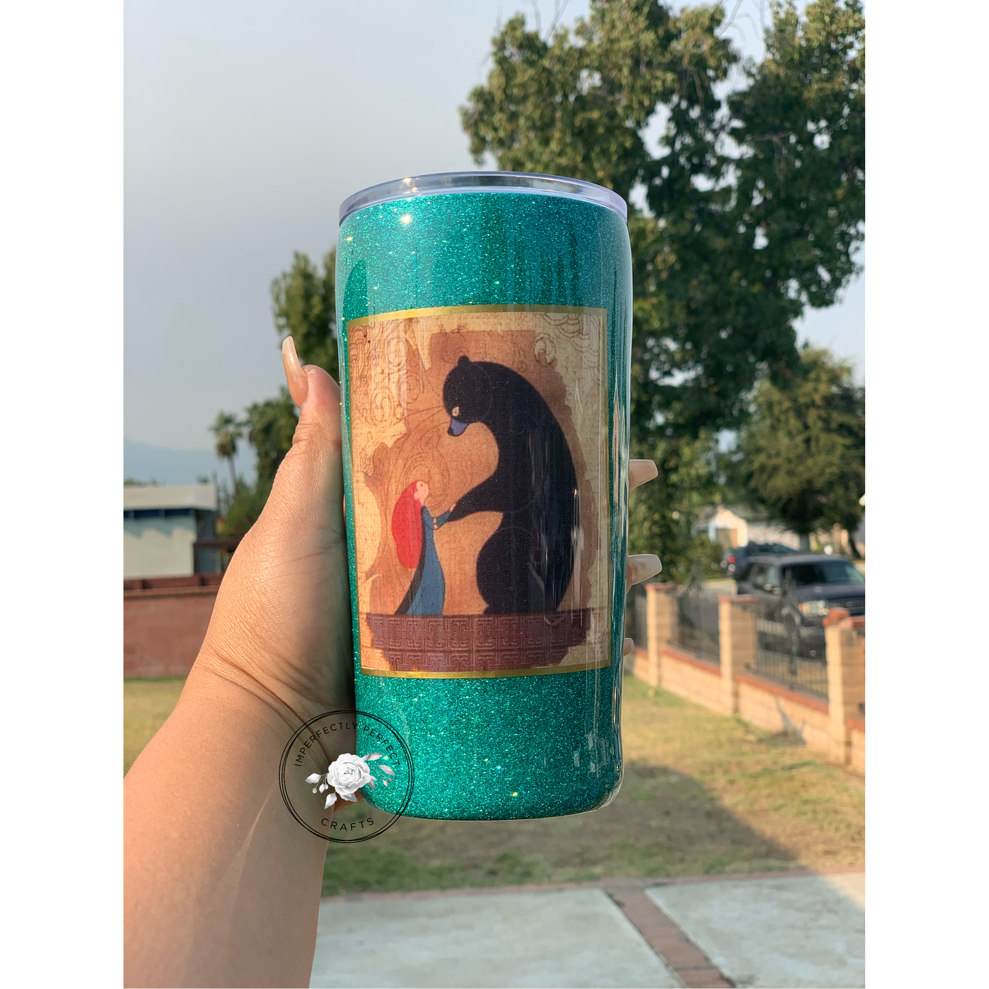 22oz Brave Glitter Tumbler