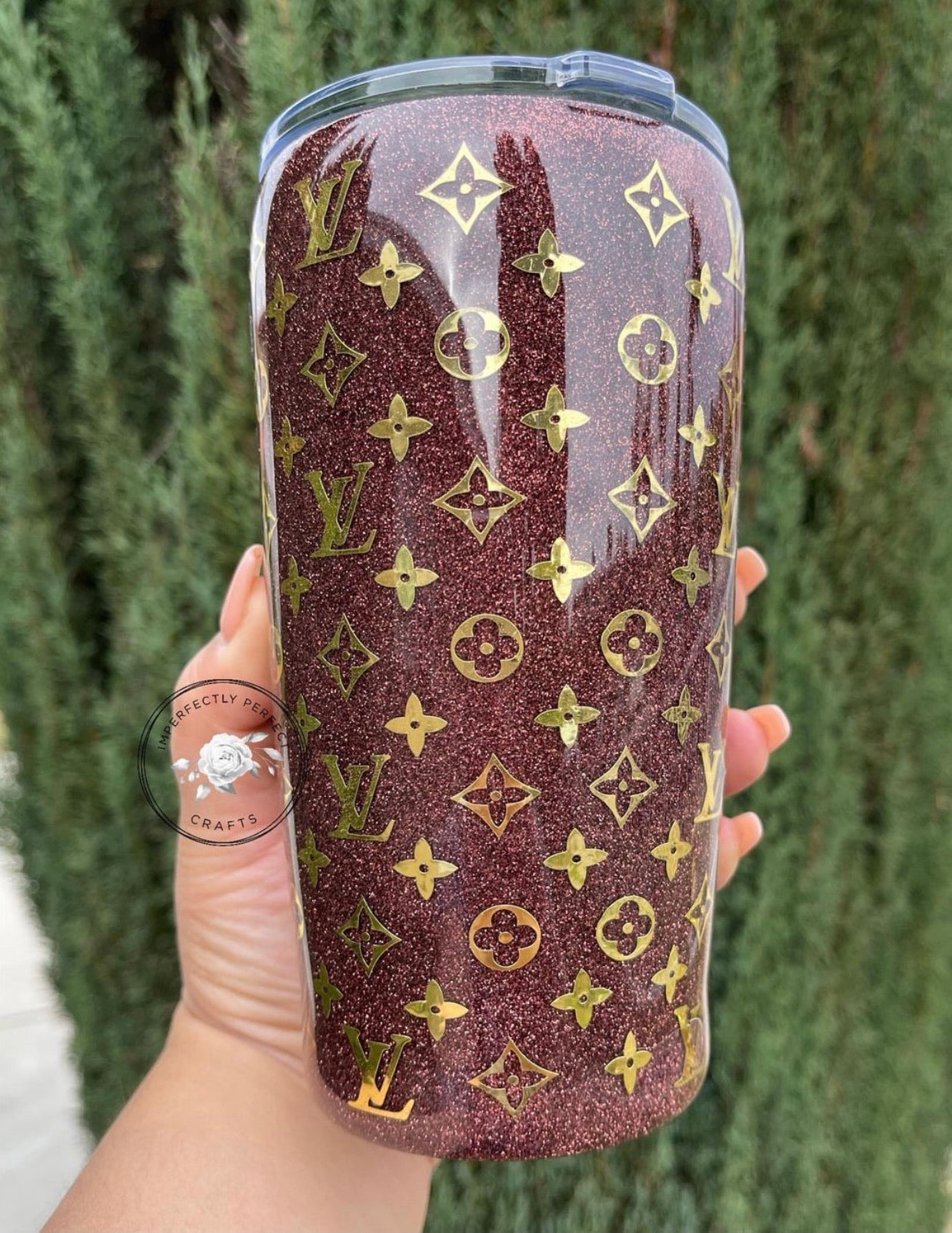 LV Glitter Tumbler