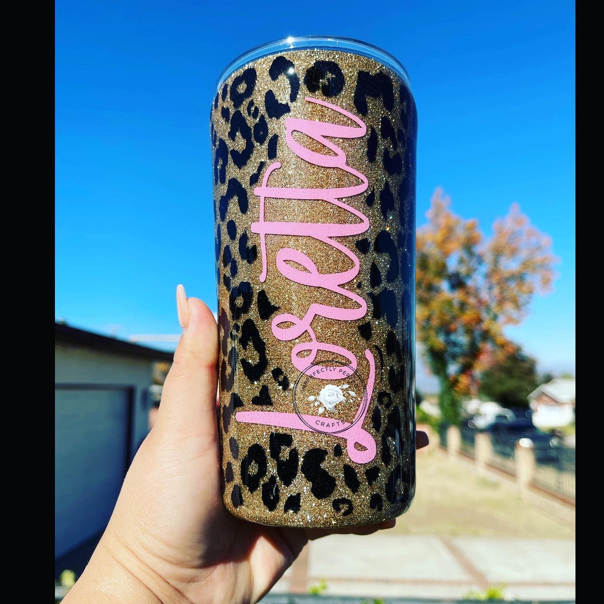 MTO {Split Leopard Print} Tumbler – The Glittered Pup Designs