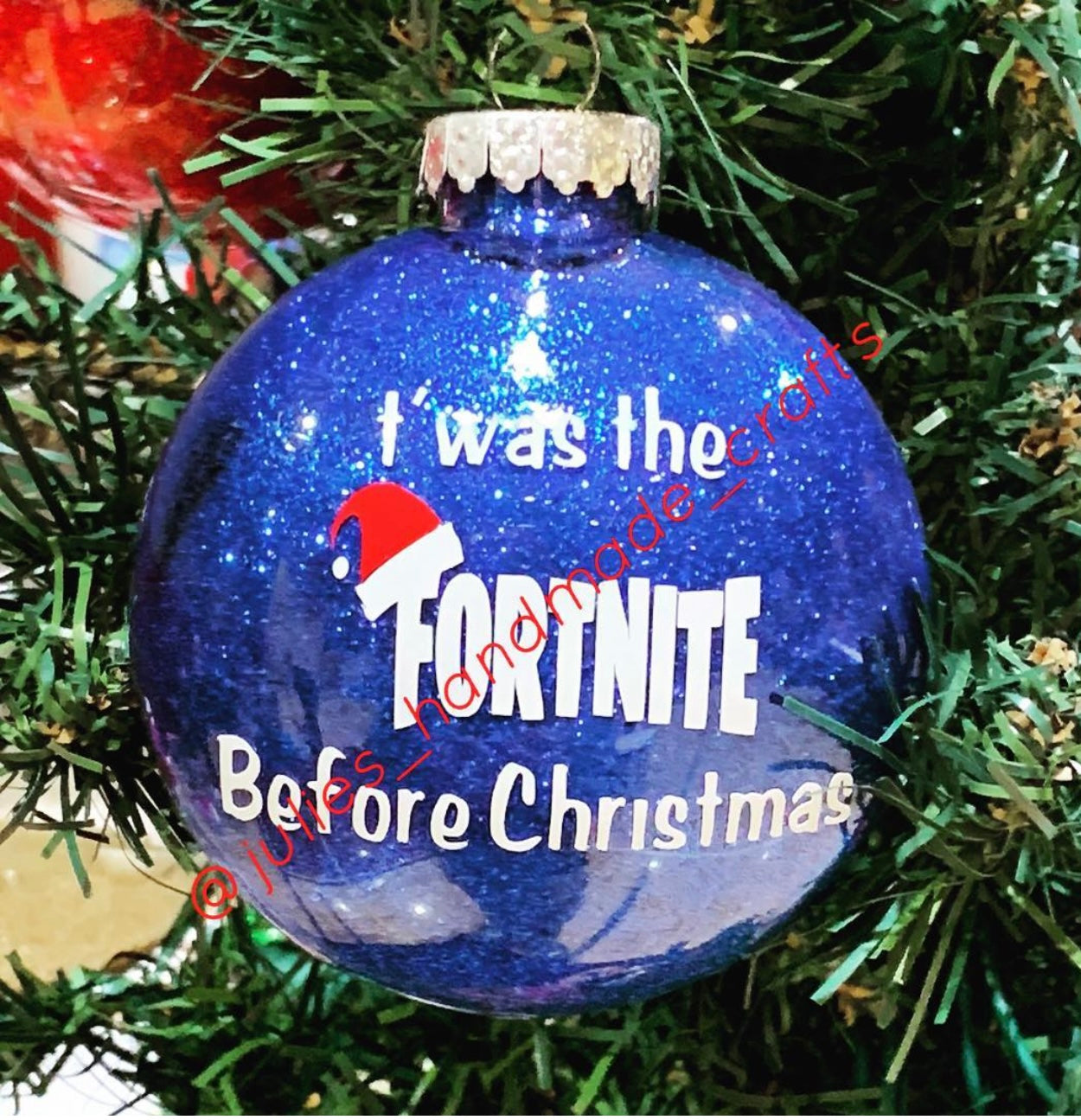 Fort Glittered Ornament