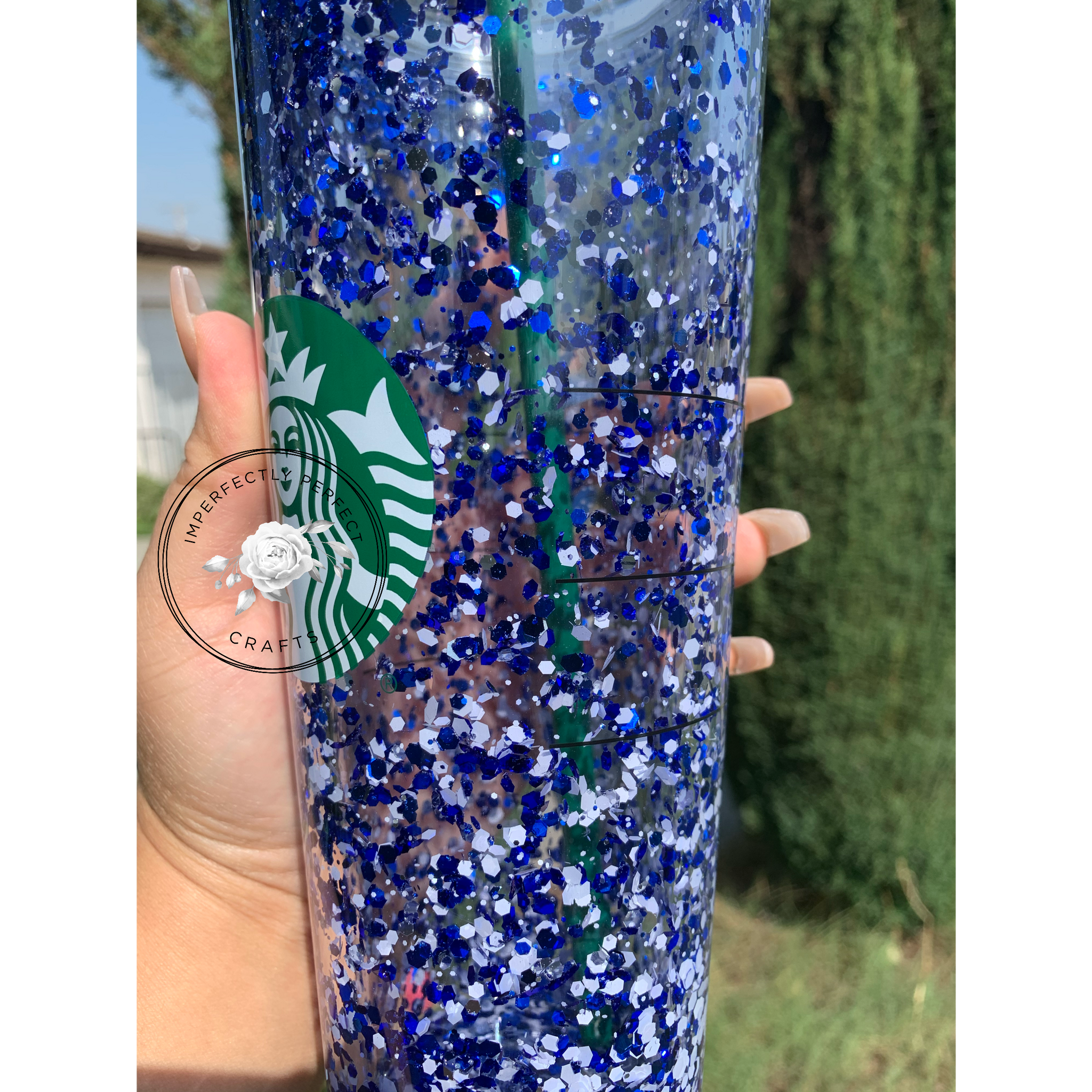 Starbucks Confetti Glitter Glass Mug