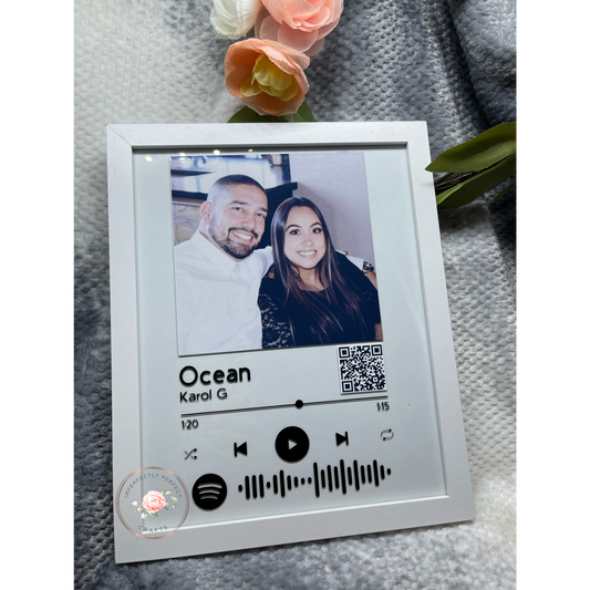 Customized Glass Music Frame with Code