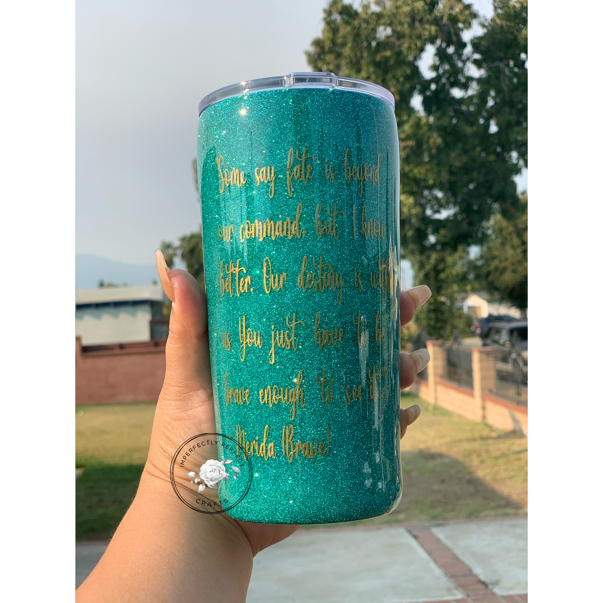 Custom Glitter Tumbler Cup