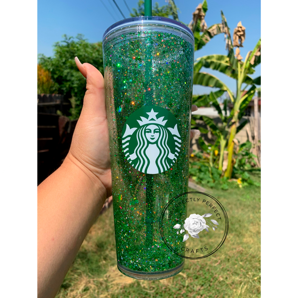Snow Globe Tumblers Not Starbucks, Floating Glitter Cup - Miscellaneous  Items - Bakersfield, California, Facebook Marketplace