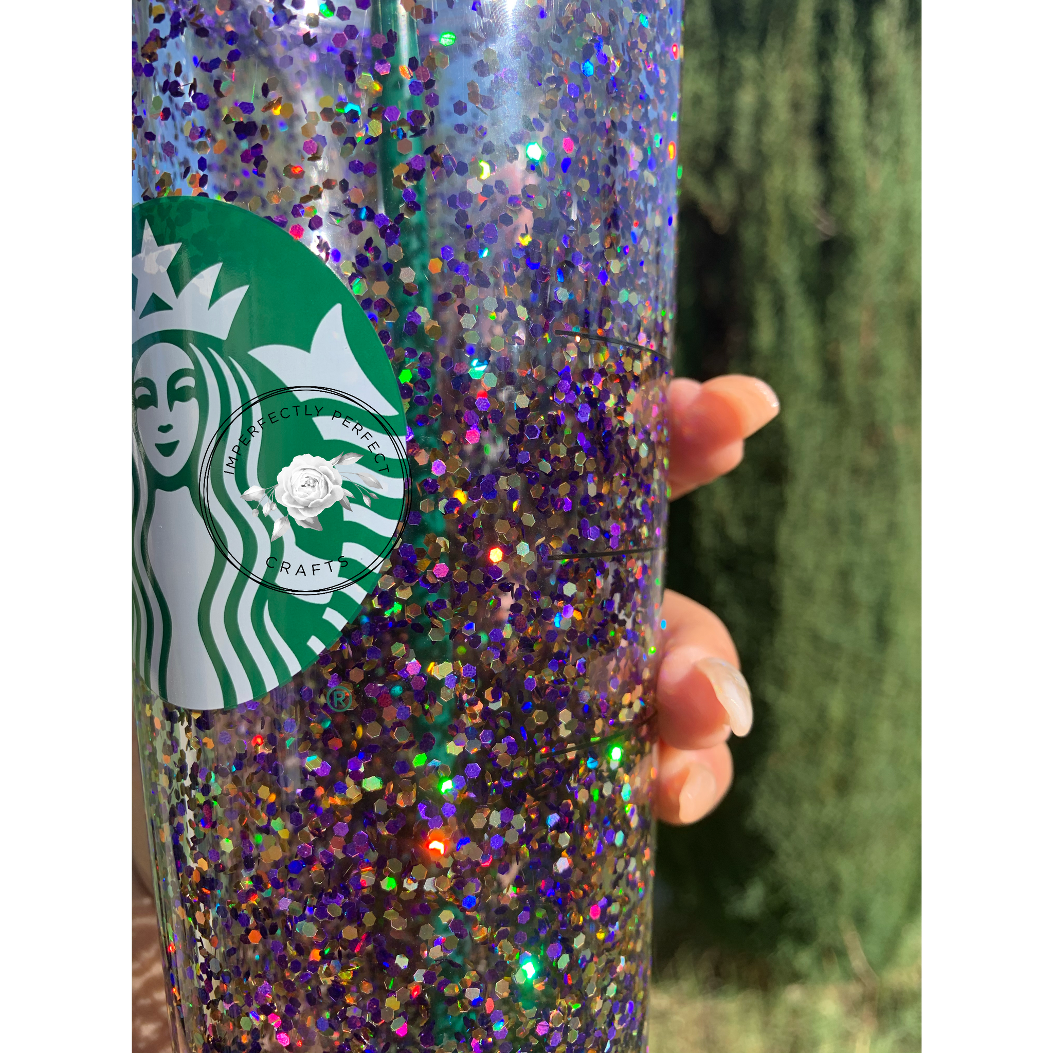 Starbucks Snowglobe Tumbler / Hearts & Purple Glitter -  in 2023