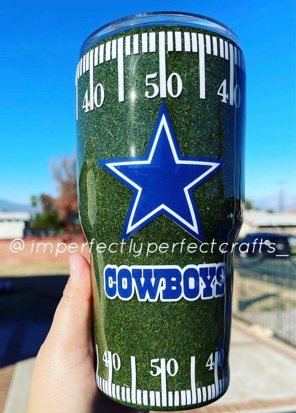 Dallas Cowboys Tumbler  Tumbler cups diy, Glitter tumbler cups, Dallas  cowboys